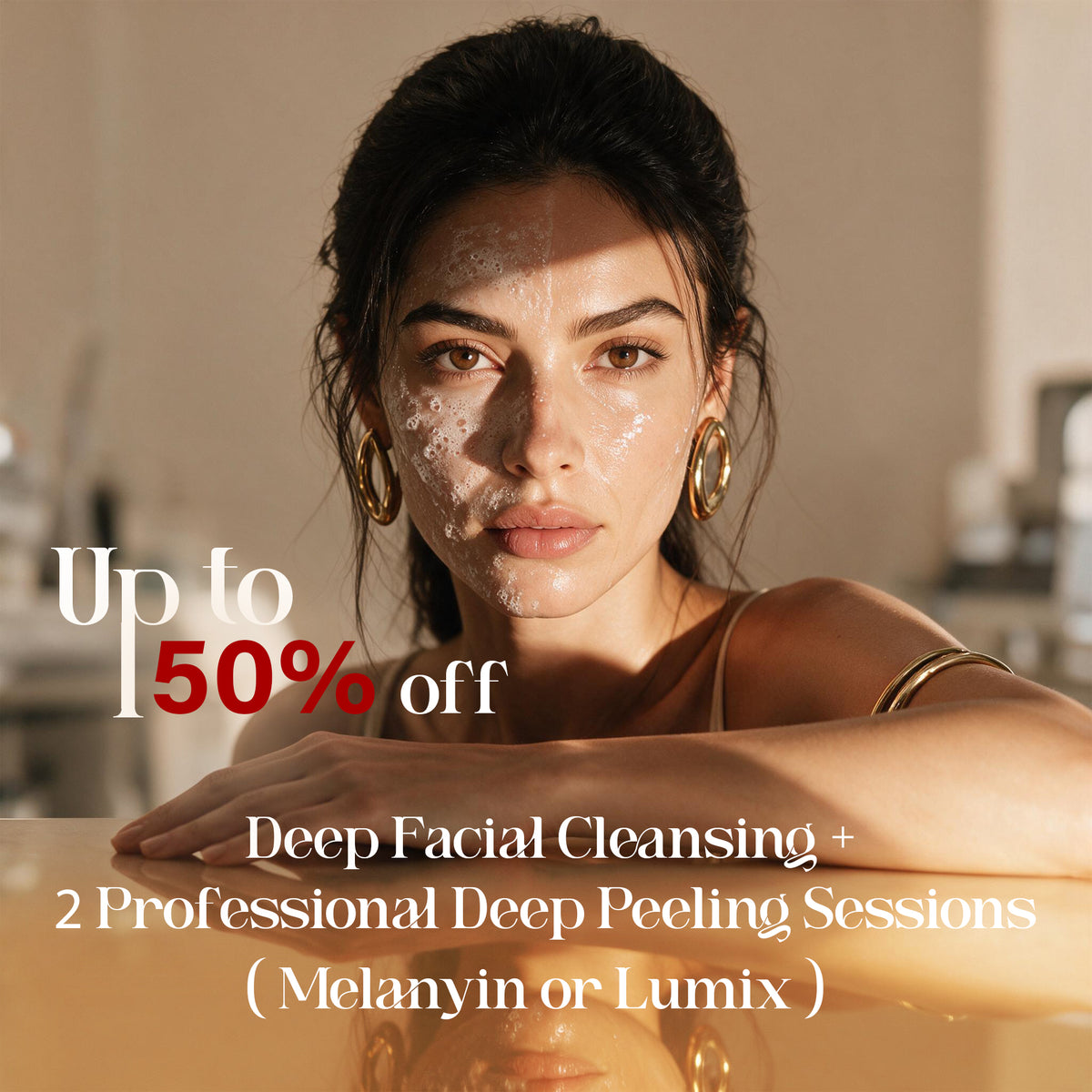 Deep Facial Cleansing + 2 Professional Deep Peeling Sessions